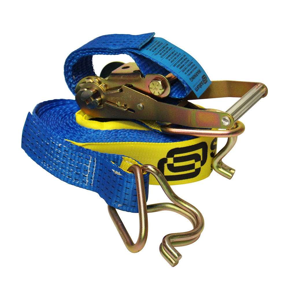 Strap Tie Down Ratchet + Hooks 50mm X 6M 2.5T 232767 TRTD050-6