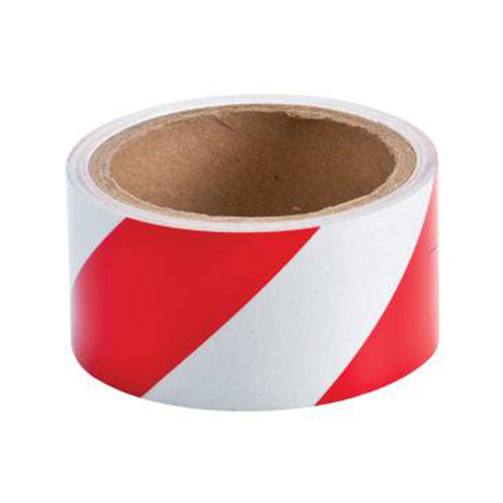 Tape Reflective Class 2 Red/White Self Adhesive Vinyl 50mm x 4.5m 112926 836308