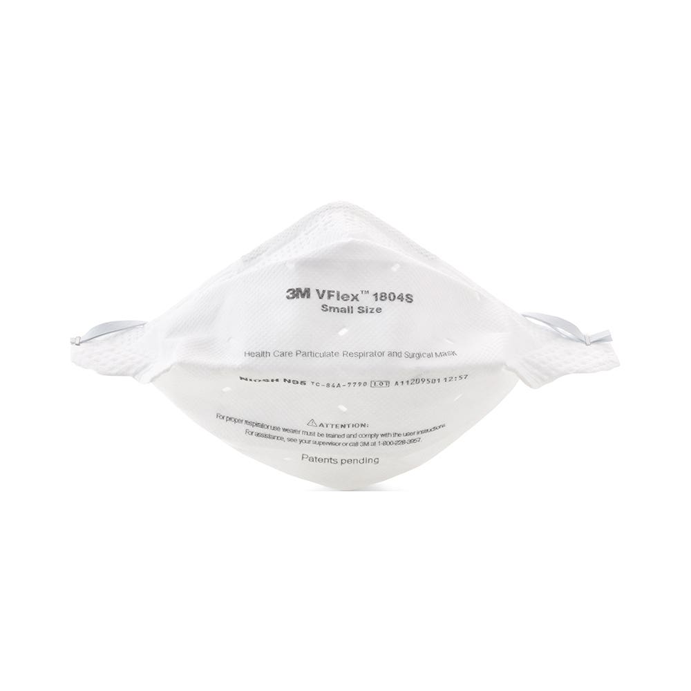 Respirator Disposable Surgical/Particulate N95 Vflex Small 3M 1804S Pk 50 454878 70071676962