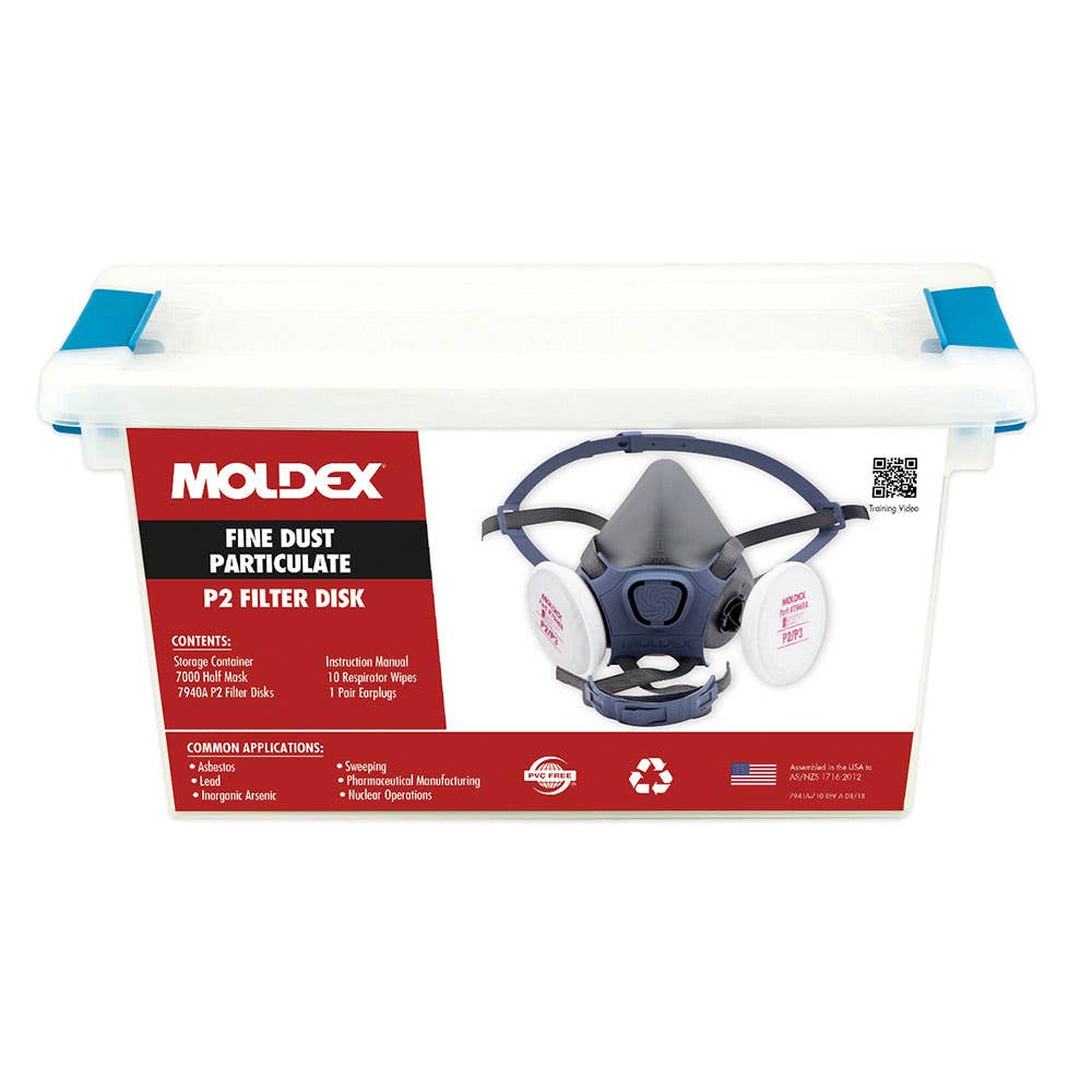 Half Face Respirator Kit Fine Particulate & Asbestos P2P3 7000 Series Large 427813 70943A