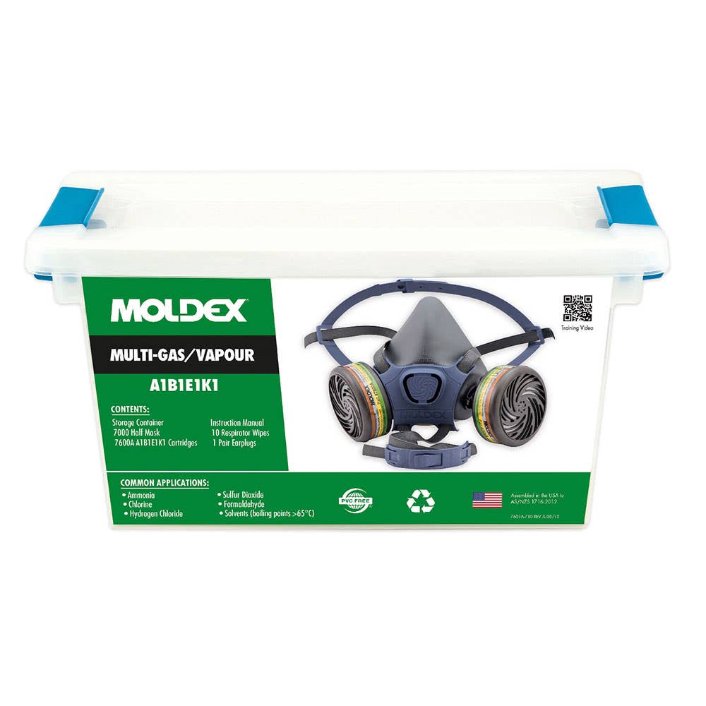 Half Face Respirator Kit Multi-Gas/Vapour A1B1E1K1 7000 Series Large 40013314 70603A