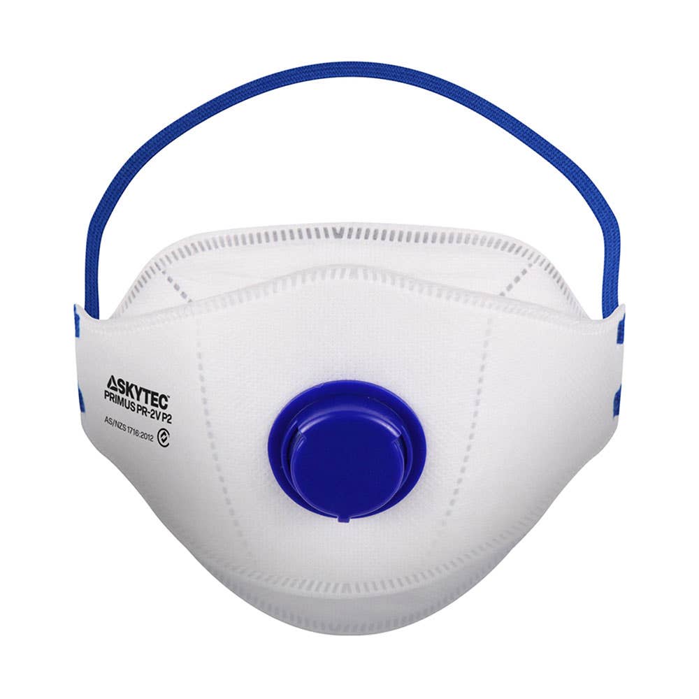 P2 Primus Flat-Fold Disposable Respirator Valved 10 Pack 40044605 PR2V