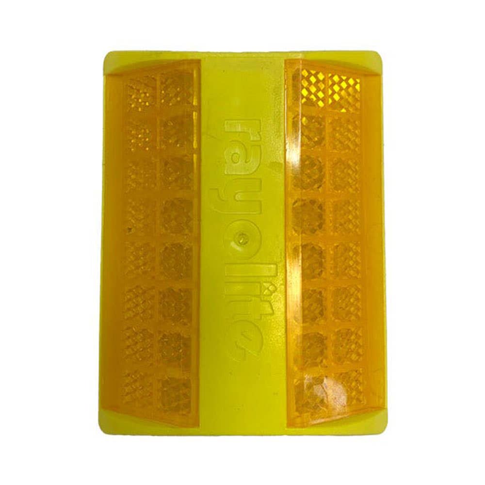 Raised 2-Way Reflective Road Marker Yellow 75 x 100mm_502275_A1606