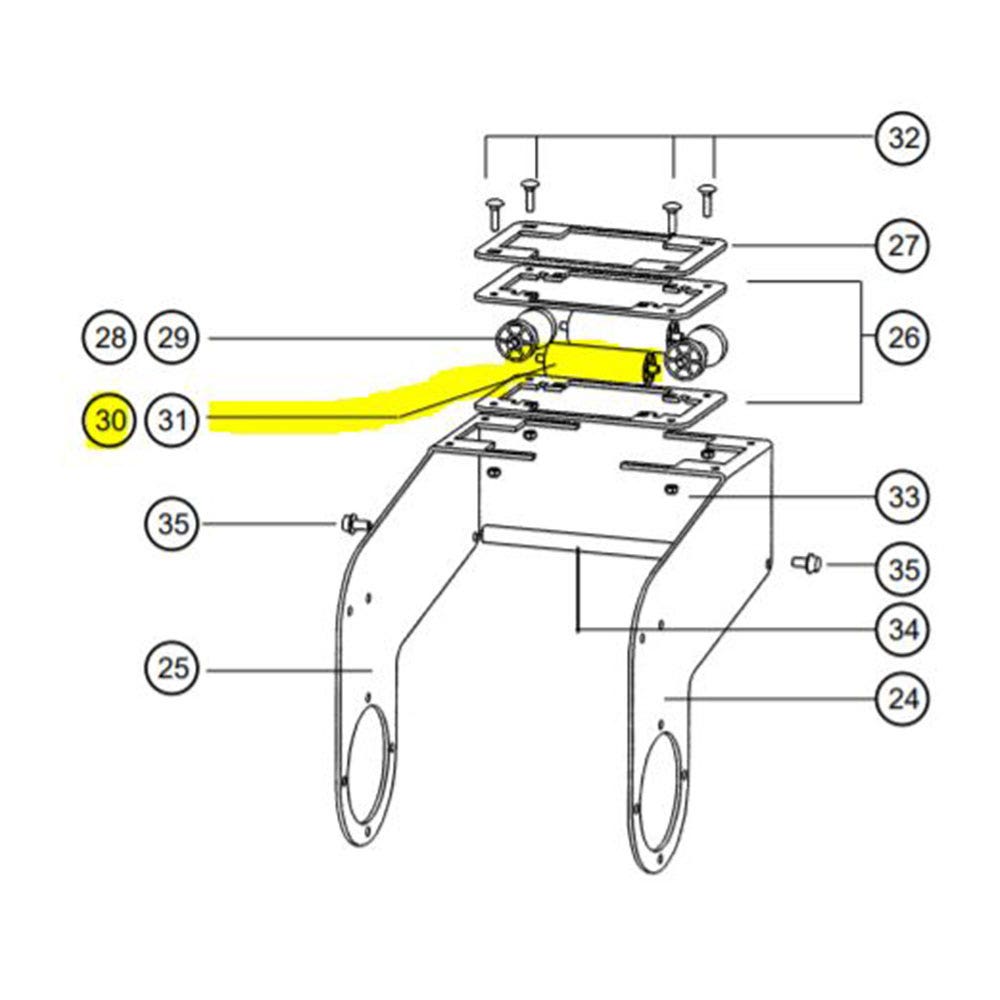 Roller Axis For Hose Reel Assembly Large 419104 750681