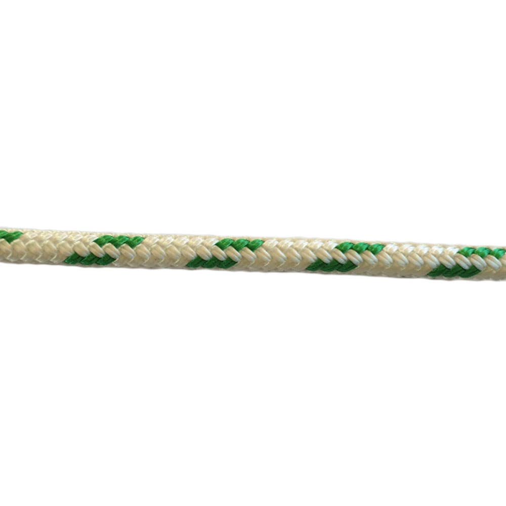 Polyester Rope Double Braided 16mm x 100m White/Green 273034 BRY1610