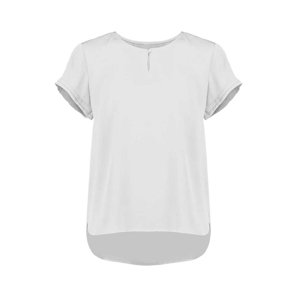 Blouse Womens Short Sleeve  10 Ivory RU569LS-Ivory-10_40075742_RU569LS-Ivory-10