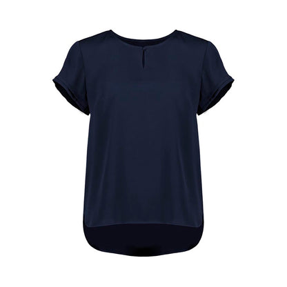 Blouse Womens Short Sleeve  10 Navy RU569LS-Navy-10_40075716_RU569LS-Navy-10