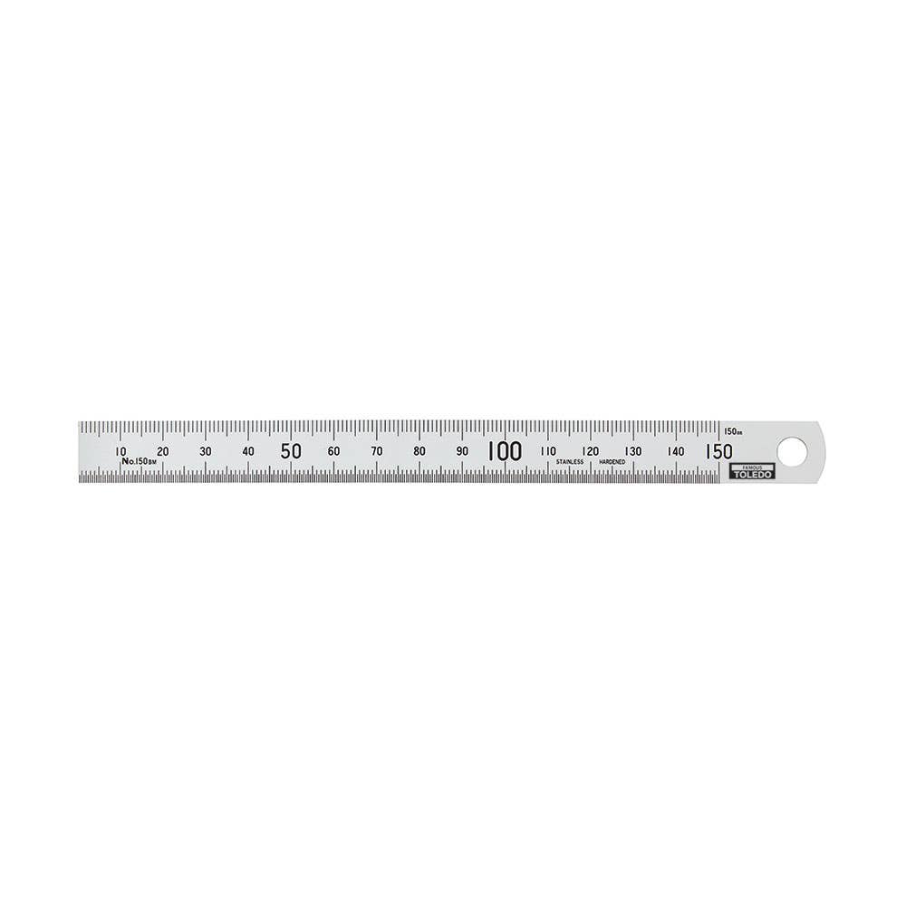 Stainless Steel Single Sided Metric Ruler 150mm 92018024 150BM