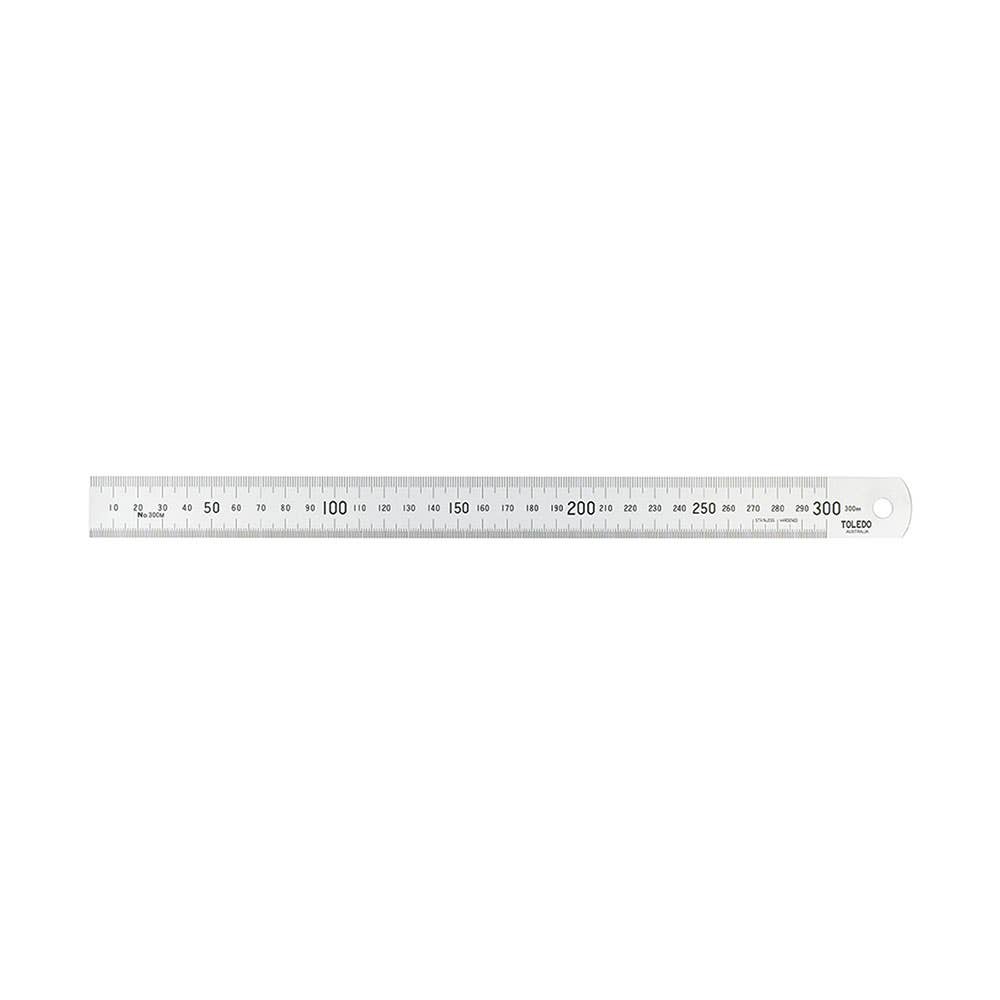 Stainless Steel Single Sided Metric Ruler 300mm 92018023 300M