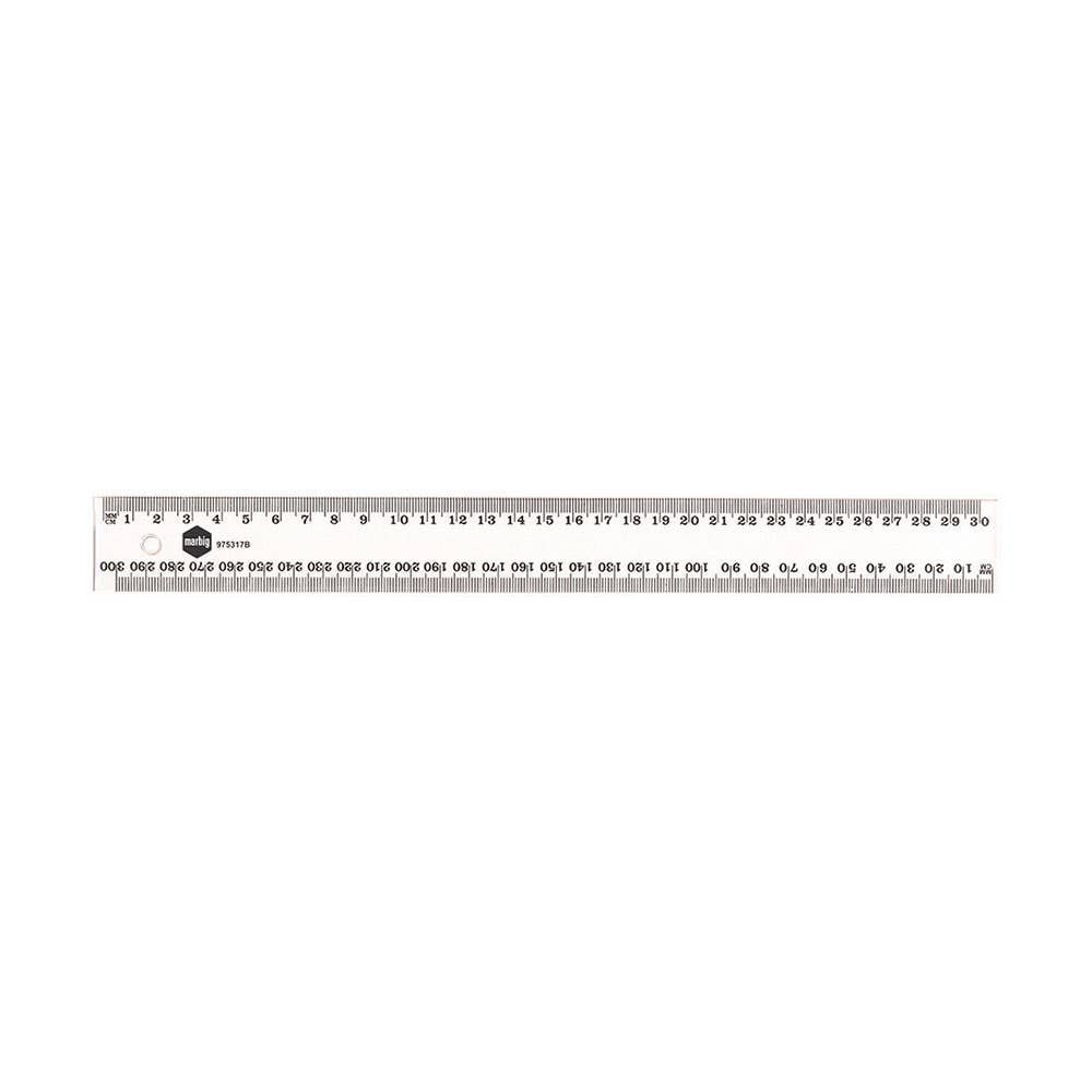 Plastic Ruler Metric 40cm Clear 16256000 975186
