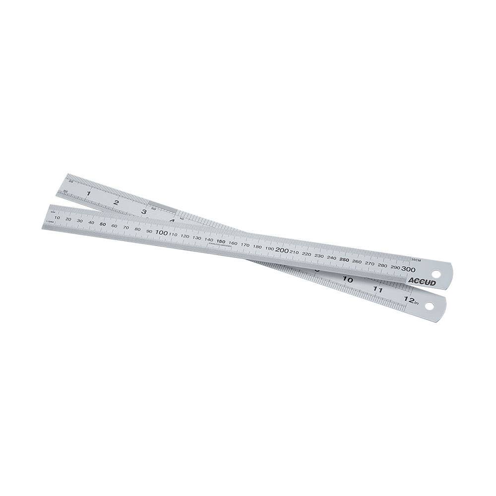 Stainless Steel Metric & Imperial Ruler 300mm 40032747 AC-990-012-11