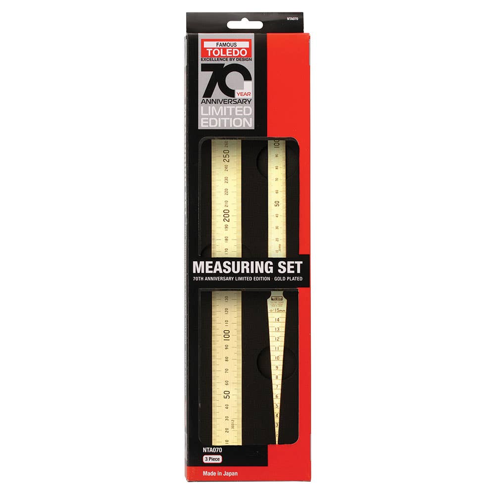Limited Edition Measuring Set Gold Plated 3 Pieces 40013063 NTA070