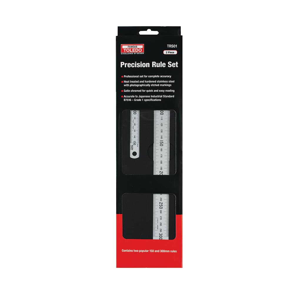 Atom Ruler Stainless Steel Ruler Set 150 & 300mm – ATOM