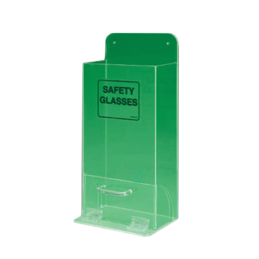 Dispenser Safety Glasses Green Fluorescent Acrylic 203x457x102mm 303868 852467