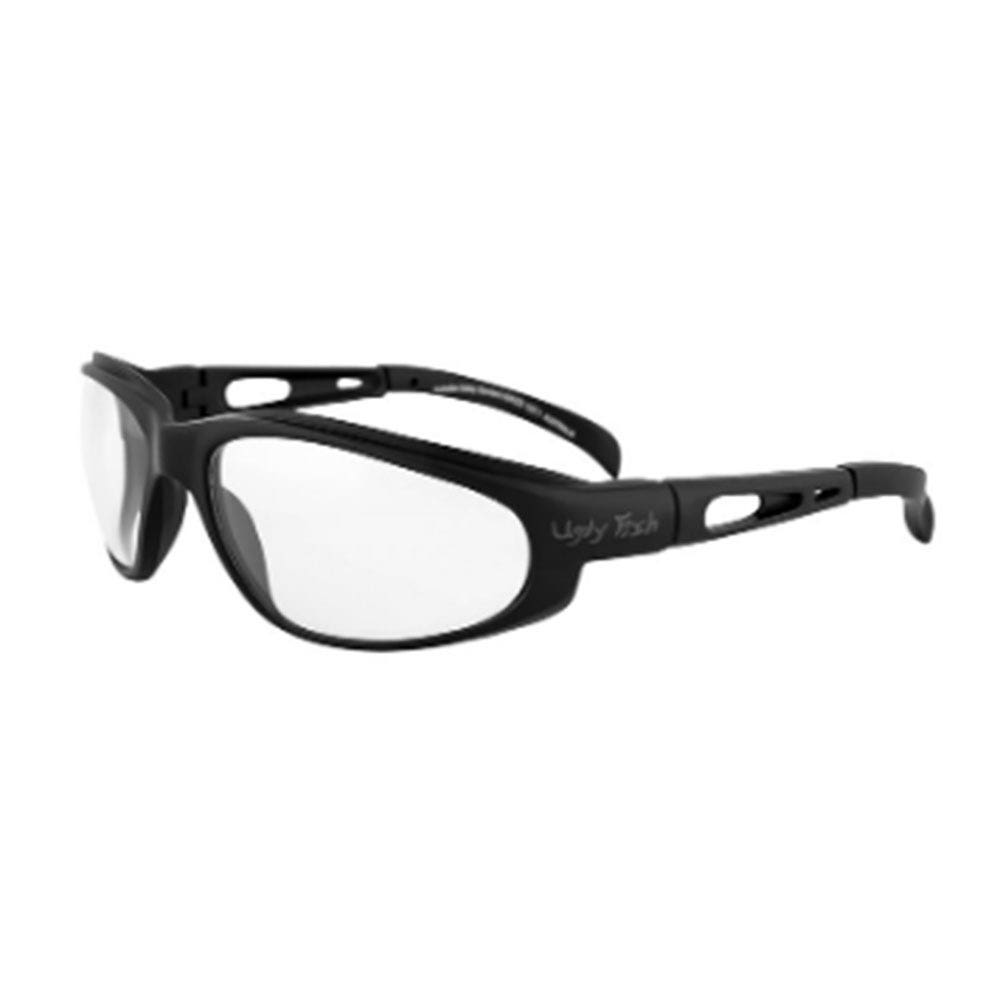 Glasses Safety Clear Lens Black Frame Crusher Ugly Fish 91030029 RS6900 MBL.C NLA