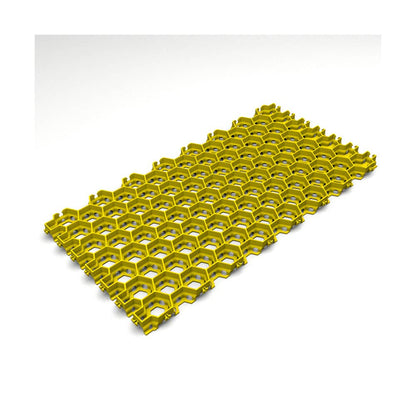 SafetyHex Permeable Paver Visible Stabilisation Yellow 1,000 x 500 x 42mm 40042020 SAFETYHEX