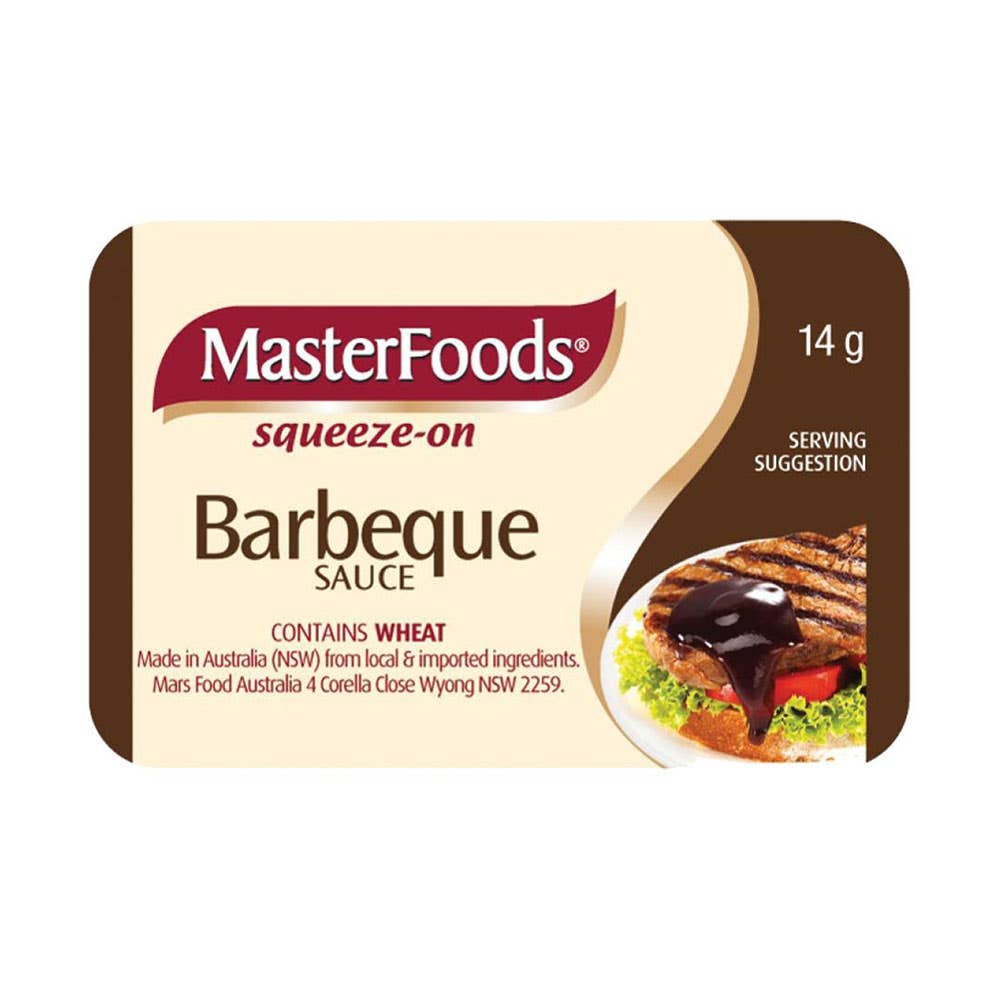 Masterfoods BBQ Sauce Portion Control 100s Masterfoods 40037916 658374
