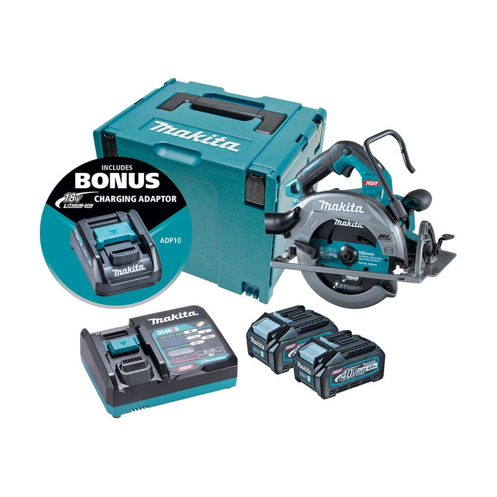 Saw Circular 185mm Cordless 40V Max - Kit Makita  HS003Gm203 40022717 HS003Gm203