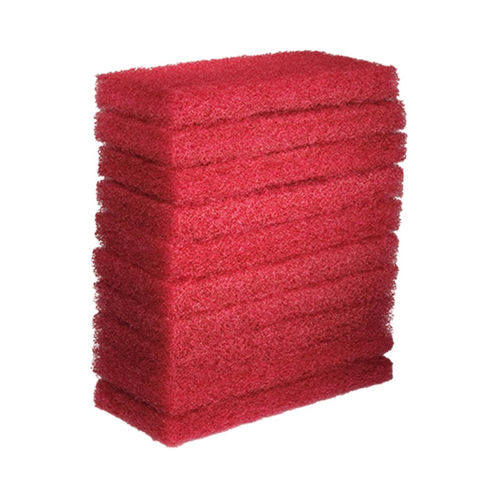 Eager Beaver Floor Scourer Pad Red 10 Pack 408551 165353