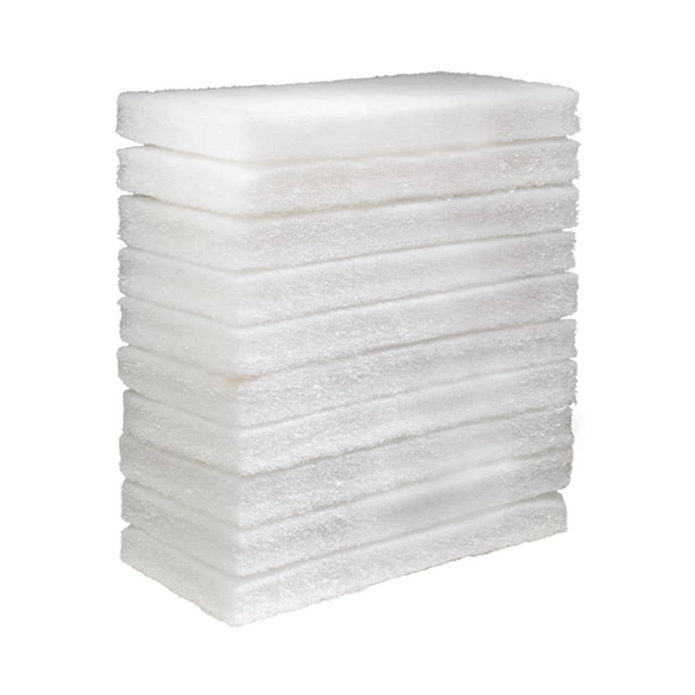 Eager Beaver Floor Scourer Pad White 10 Pack 40039929 165354