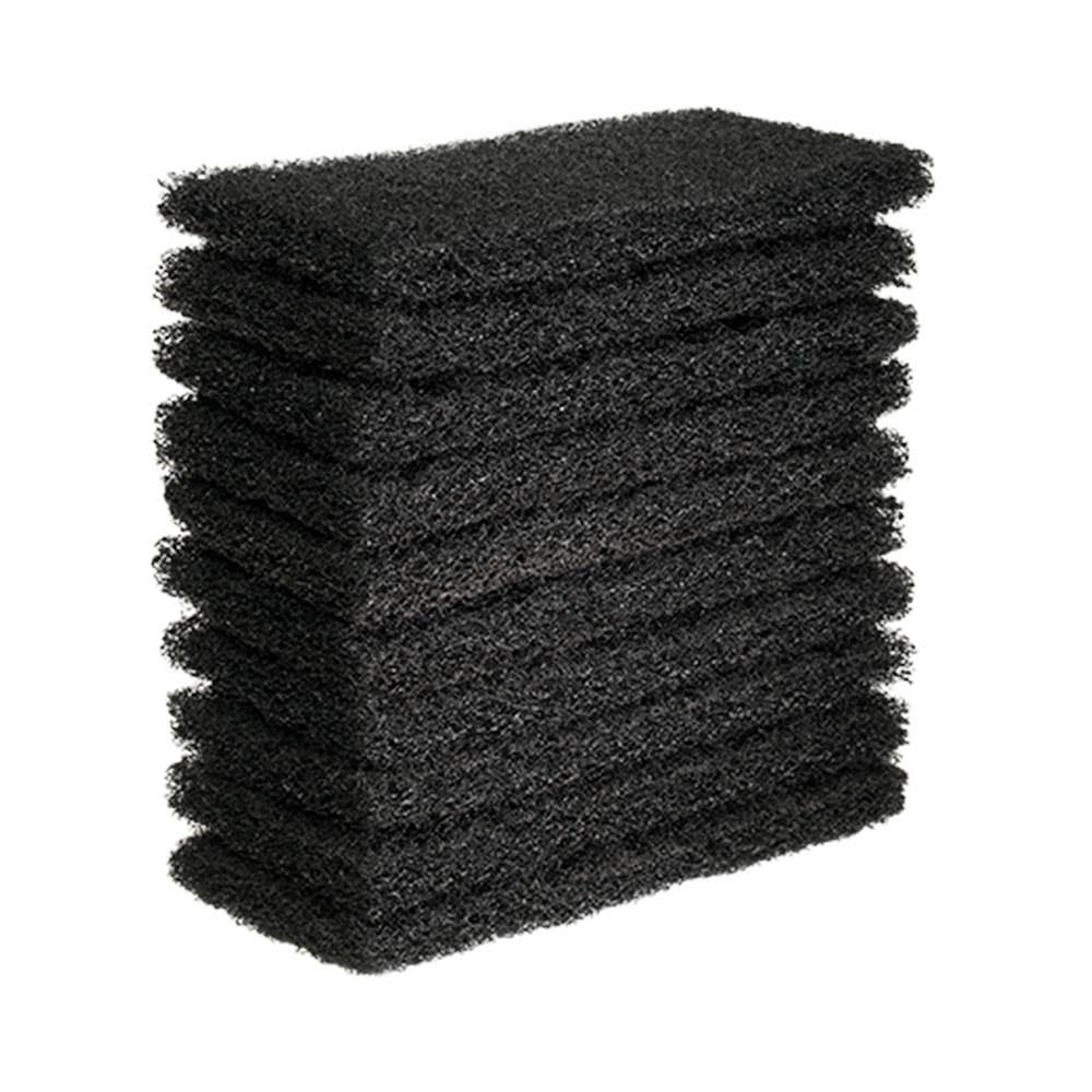 Eager Beaver Floor Scourer Pad Black 10 Pack 40039930 165357