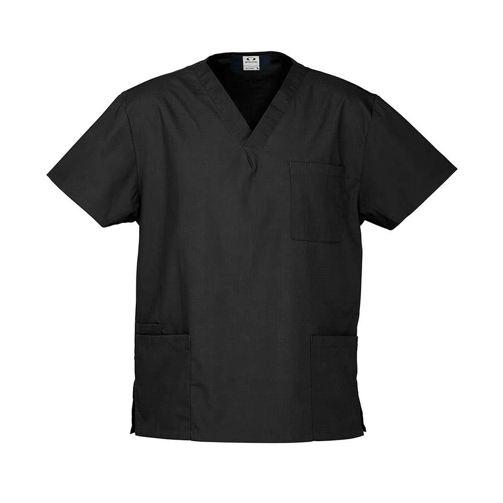 Shirt Scrubs Classic Unisex 155gsm Poly/Cotton 2XL Black Biz Collection 40040376 H10612-BLK-2XL