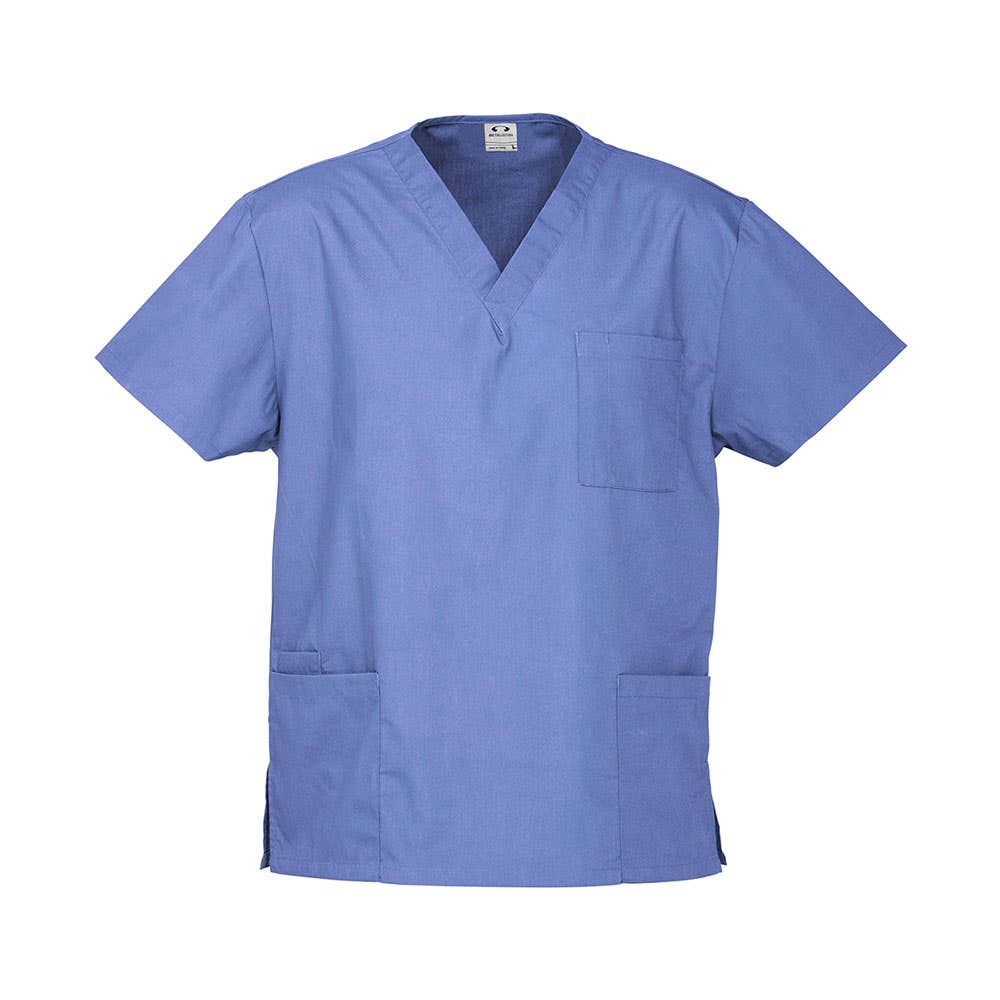 Shirt Scrubs Classic Unisex 155gsm Poly/Cotton 2XL Mid Blue Biz Collection 40040384 H10612-MIDBLU-2XL