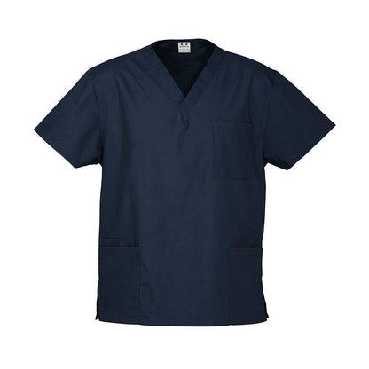Shirt Scrubs Classic Unisex 155gsm Poly/Cotton 2XL Navy Biz Collection 40040368 H10612-NAV-2XL