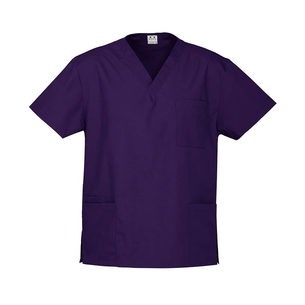Shirt Scrubs Classic Unisex 155gsm Poly/Cotton 2XL Purple Biz Collection 40040392 H10612-PUR-2XL