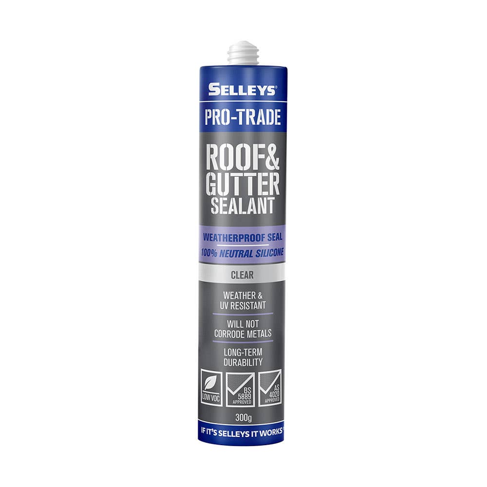 Pro-Trade Roof & Gutter Silicone Sealant Clear 300g 40041426 102098