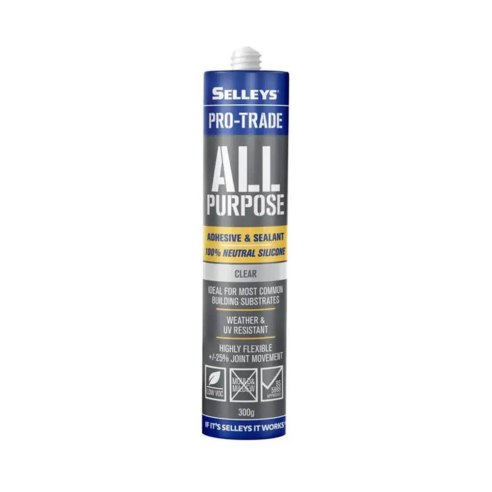 Pro-Trade All Purpose Sealant Silicone Clear 300g 40041433 102105