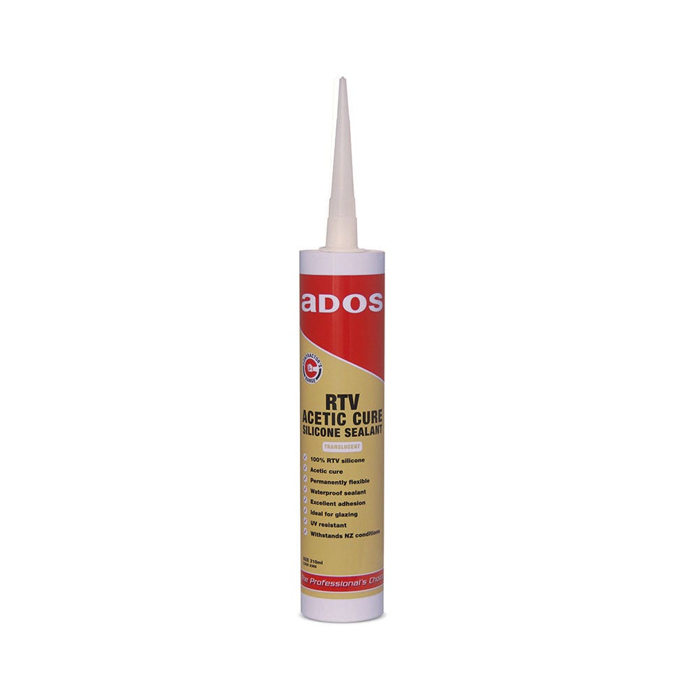 Silicone Sealant RTV Acetic Cure Clear 310ml ADOS 40023060 8365