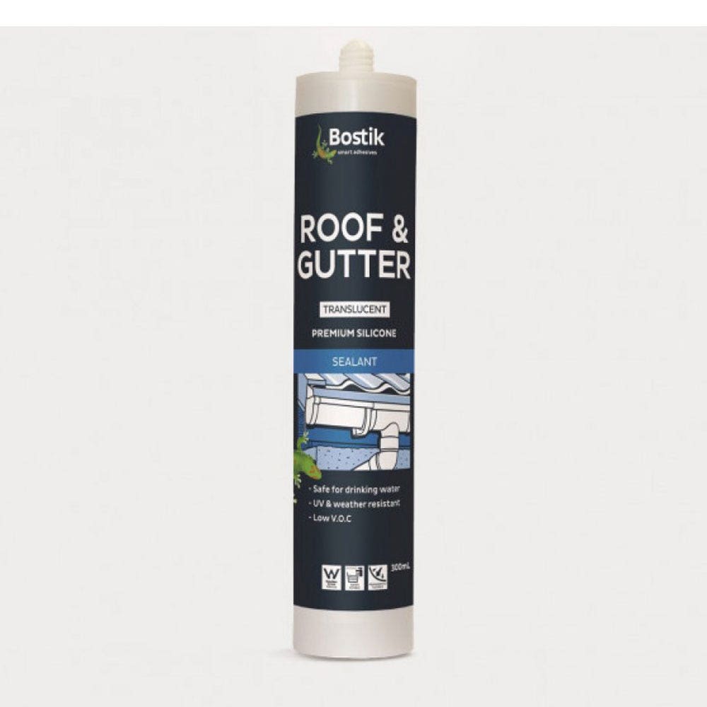 Roof + Gutter Silicone Sealant Clear 300ml Cartridge 79901504 30800828