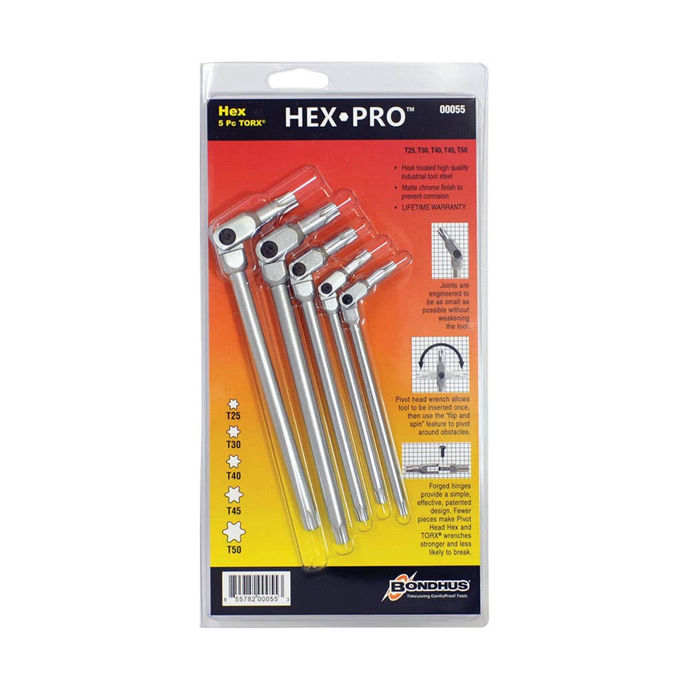 5 Piece Hex-Pro Torx&reg; Hex Key Set 35000741 BD00055