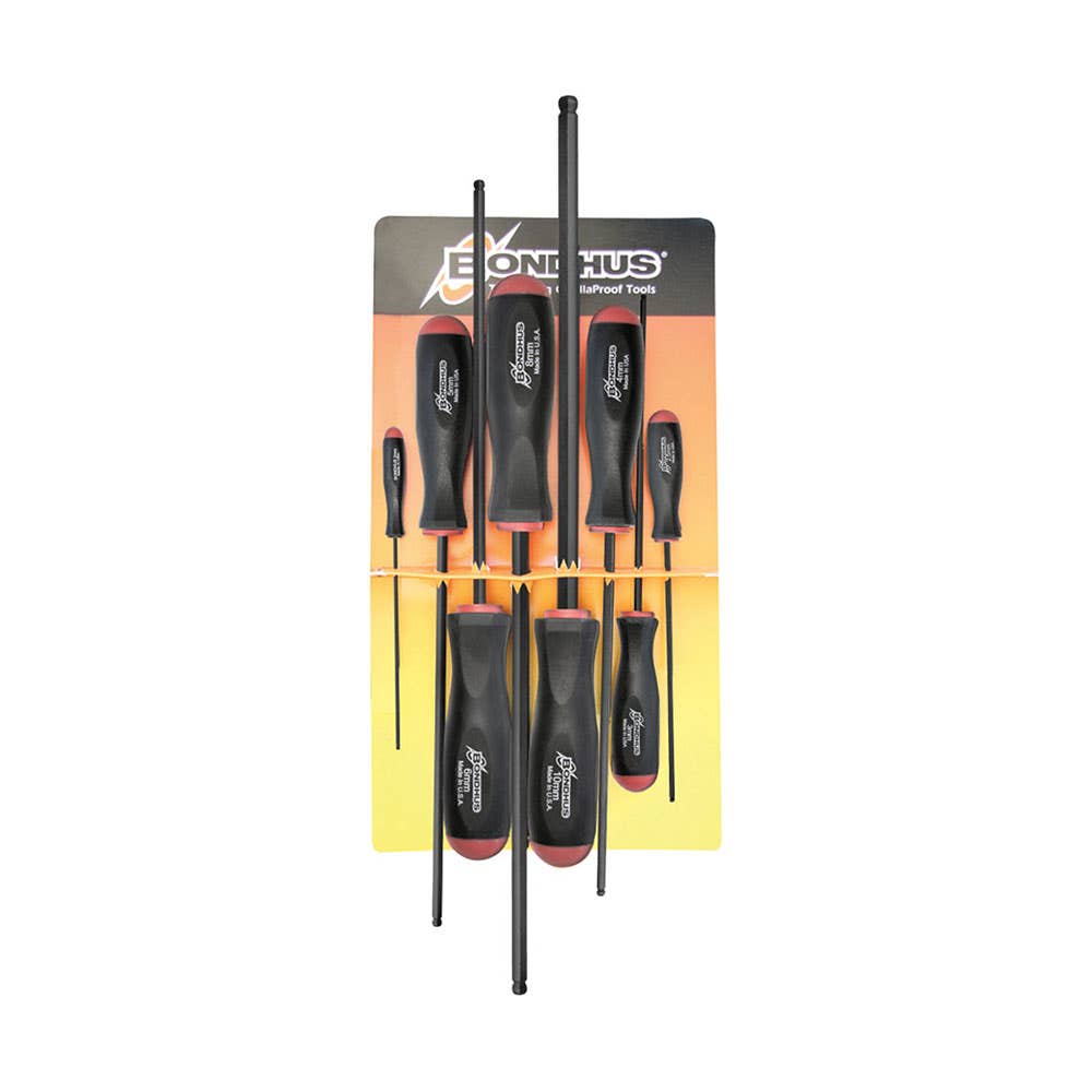 8 Piece Hex Key Screwdriver Set Ball End Metric Long 2-10mm 79911633 BD10733