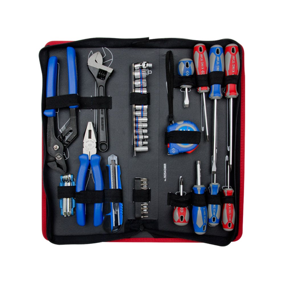 Set Bag Tool Mechanics 43 Piece King Tony 92543MR01 431380 92543MR01