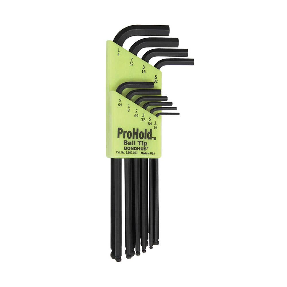 10 Piece ProHold&reg; Ball Drive Hex Key Set 1/16-1/4 32100001 BD74938