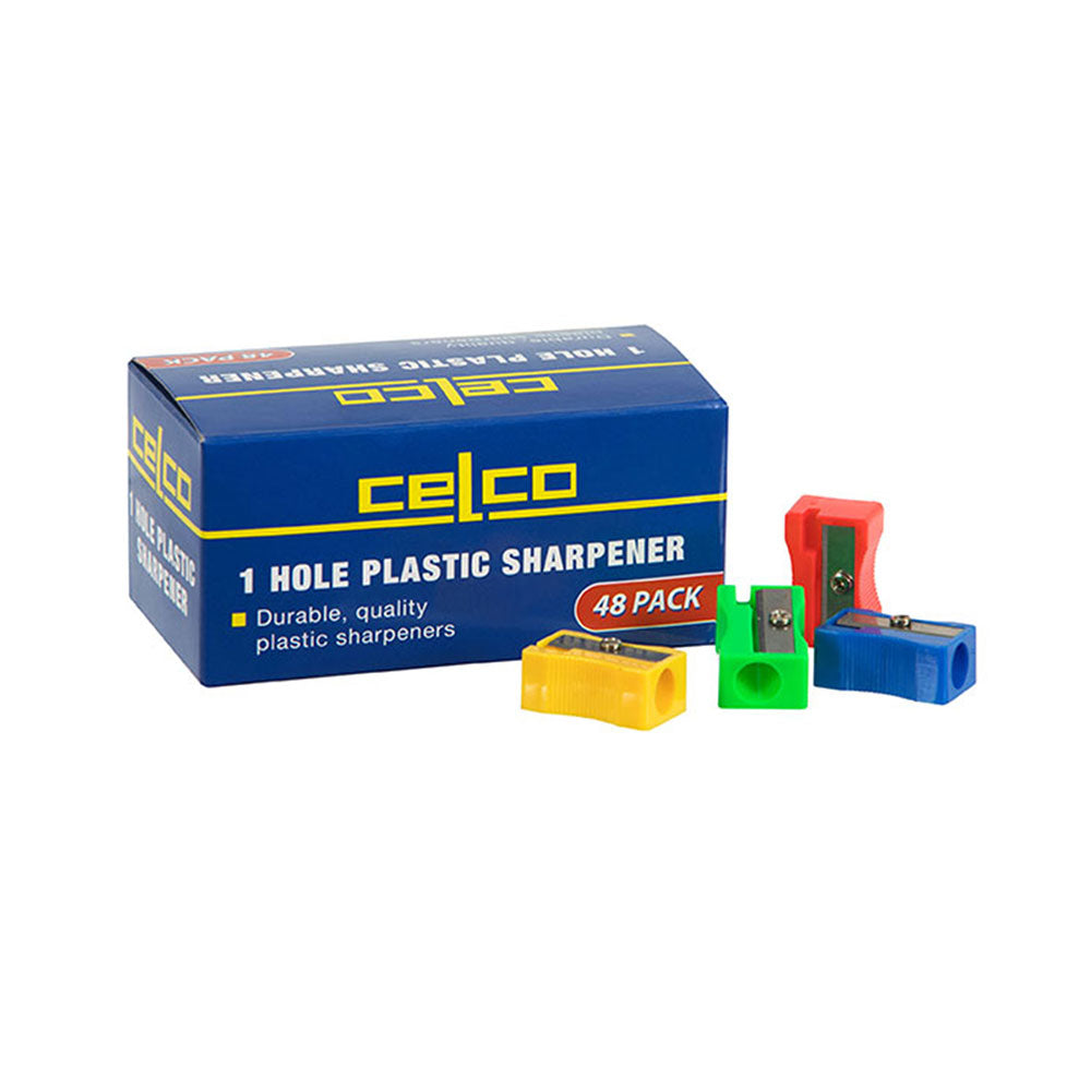 Celco Plastic Sharpener Single Hole Box 48_1056210_29998