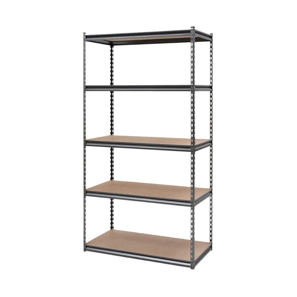MDF Rivet Shelving Unit 5 Shelves 1,800 x 900 x 600mm 40034885 SRVS1896