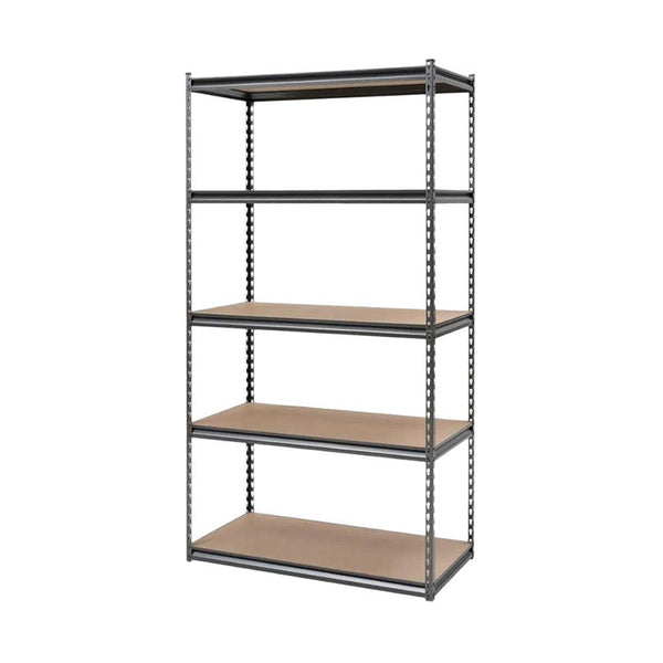 MDF Rivet Shelving Unit 5 Shelves 1,800 x 900 x 600mm – ATOM