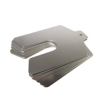 Stainless Steel Imperial Slotted Shim 2 x 2 x 5/8'' 0.001 20 Pack 36002863 SHIM42205