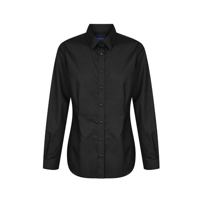Shirt Nicholson Ladies Long Sleeve 12 BLACK 1520WL-BLK-12_496249_1520WL-BLK-12