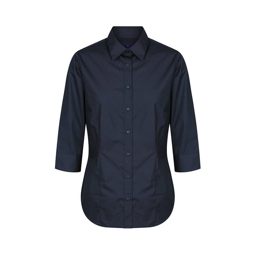 1520WZ Nicholson Women's Premium Poplin 3/4 Sleeve Shirt G&S Engineering GW1520WZGS