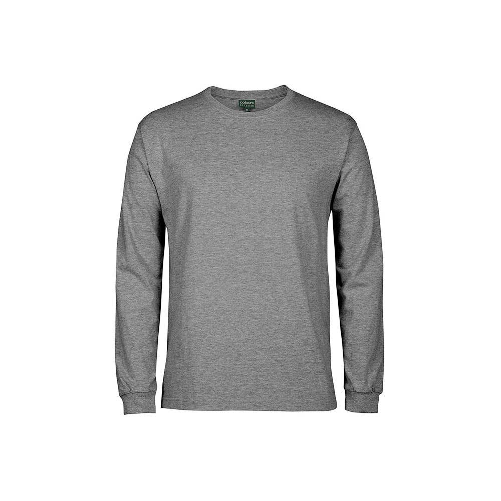 Jbs Long Sleeve Tee 1LS Grey Marle Large 471831 1LS-GREY/MARL-LARGE