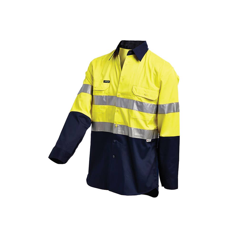 2001 Hi-Vis Long Sleeve Taped Shirt 155gsm Iplex 2001IPL