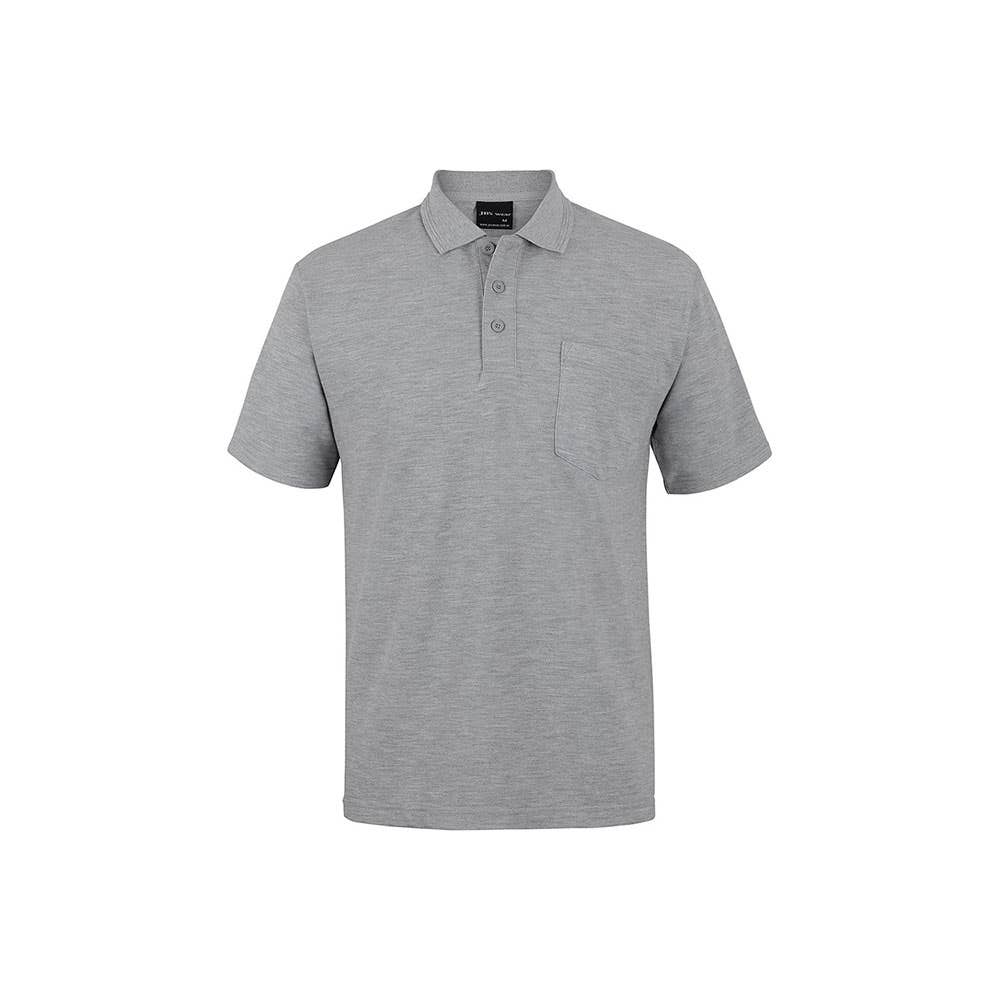 Shirt Polo S/S Poly/Cotton 210gsm Pocket Signature Marle 2XL Jb's Wear 510428 210P-MARLE-2XL