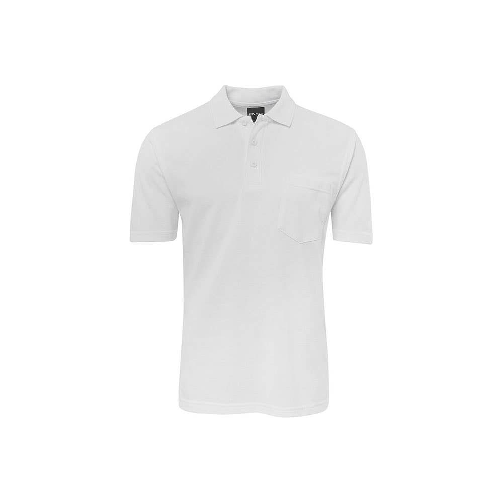 Shirt Polo S/S Poly Cotton 210gsm Pocket Signature White 2XL JB's Wear 40004393 210P-WHT-2XL