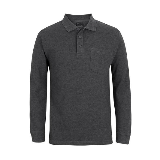 210PL Long Sleeve Pocket Polo Shirt 210gsm 210PL