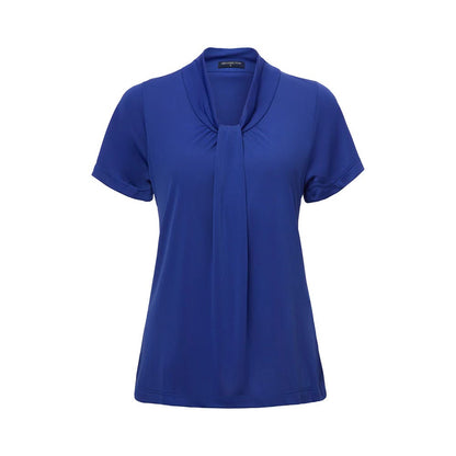 Ladies Pippa S/S Knit Shirt-Cobalt- M 523364 CC2222-COL-M