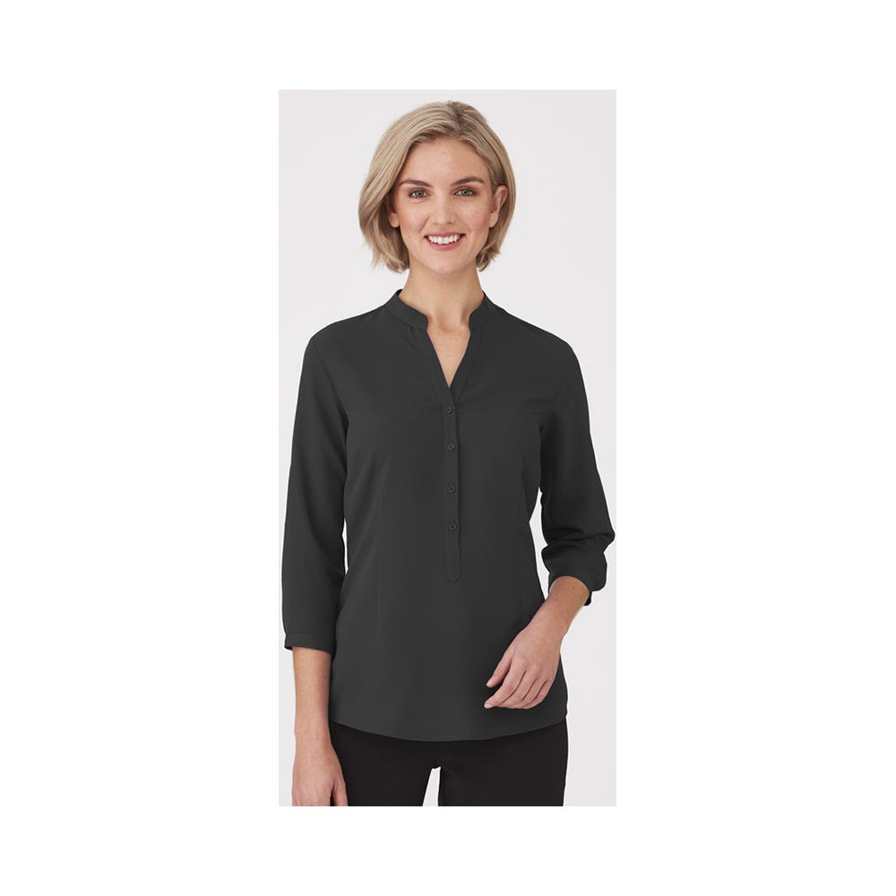 Shirt Ladies 2263 SO EZY 3/4 Sleeve Charcoal City Collection 10 Charcoal 2263-CHA-10 40058358 2263-CHA-10